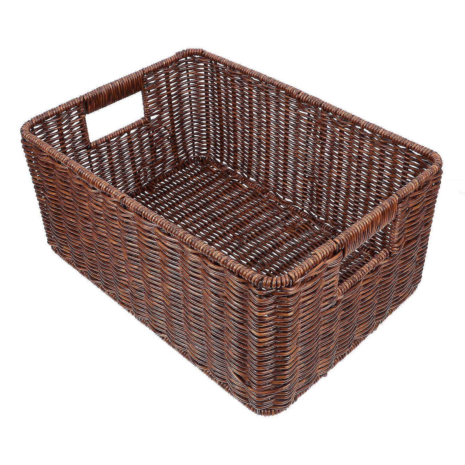 Coffee Desktop Basket for Sundries Storage Large Capacity Container