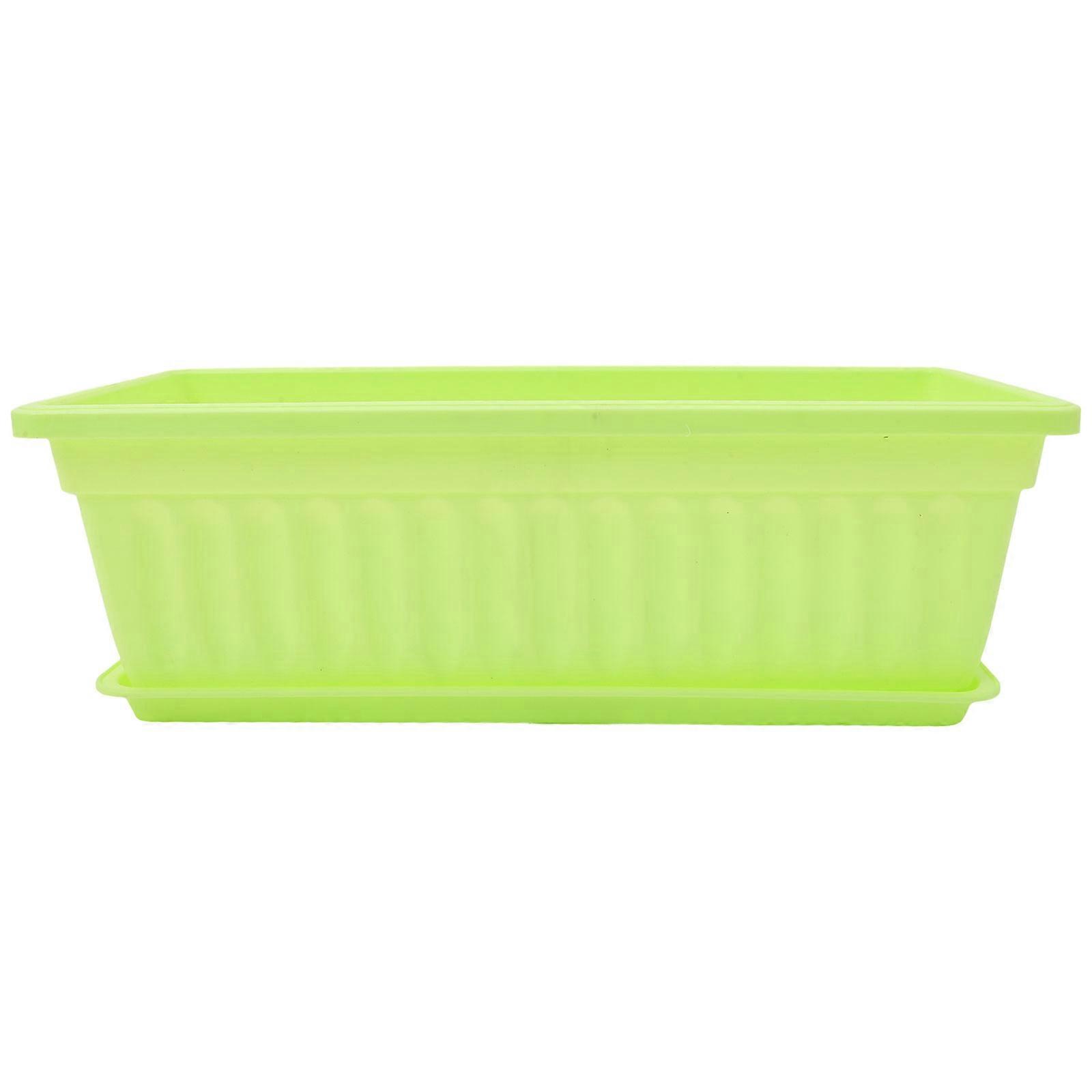 Garden Rectangular Planter Plastic Planter for Vegetable Growing 2Sets