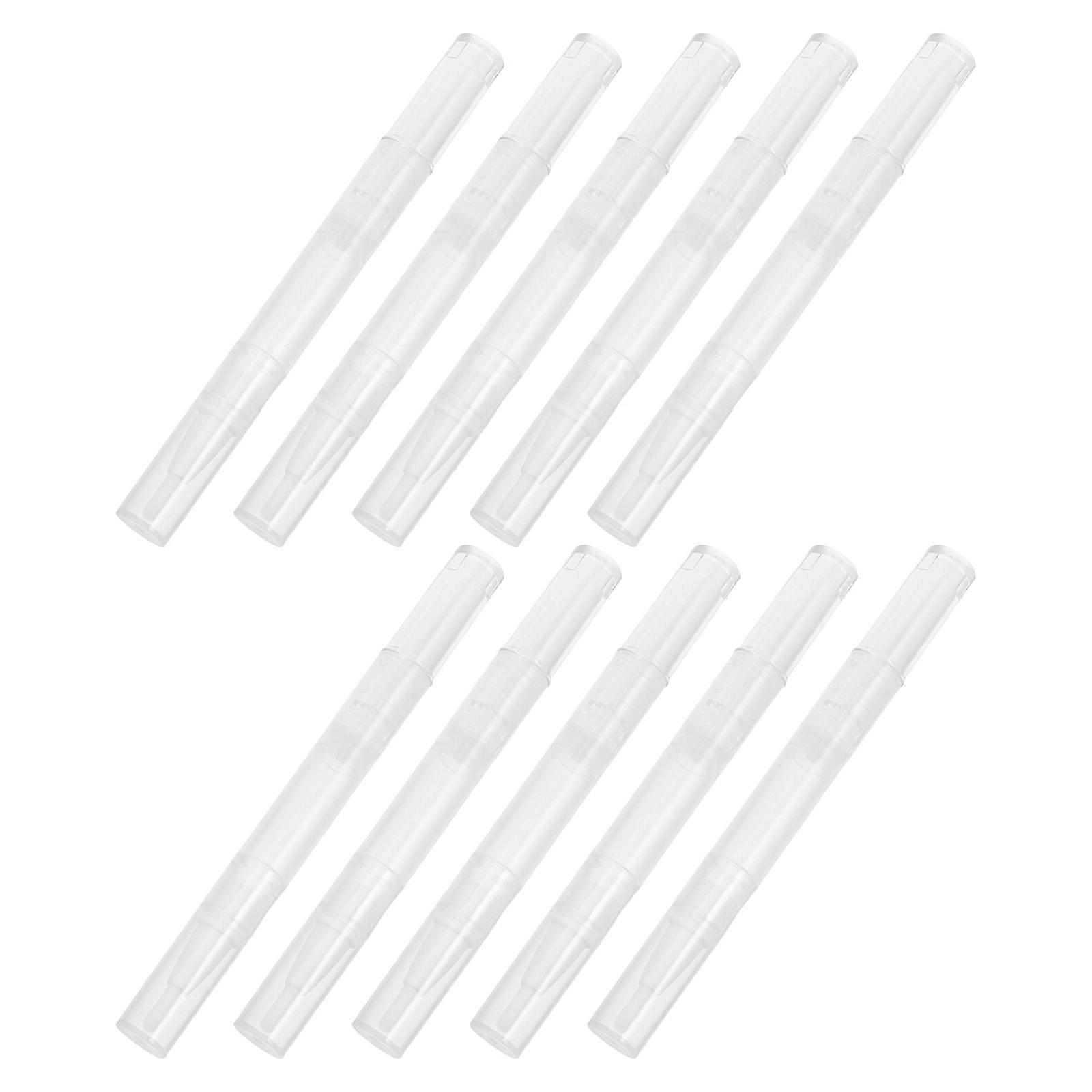 Cuticle Oil Pen Empty Transparent Multi Functional 10Pcs Pack for Nails