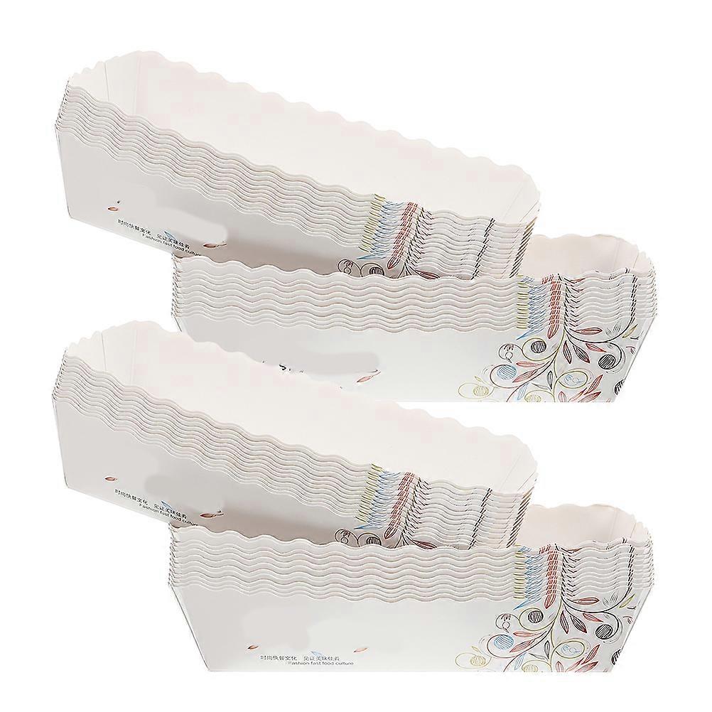 Stylish Cardboard Food Containers for Storage Use with Compact Size and Elegant Pattern Multi