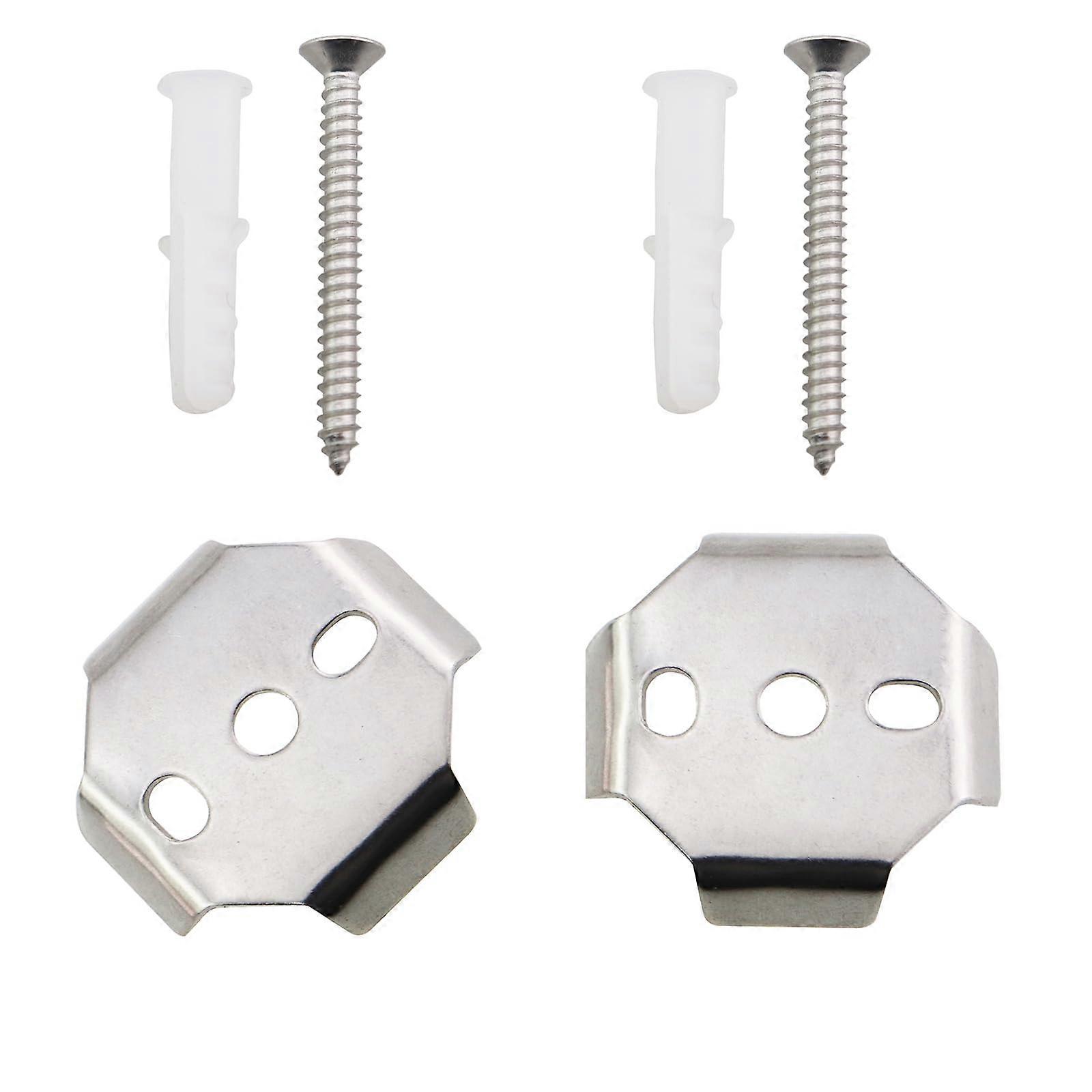 Bathroom Hardware Mounting Kit 2PCS 1.5 Inch Stainless Steel Towel Bar ...