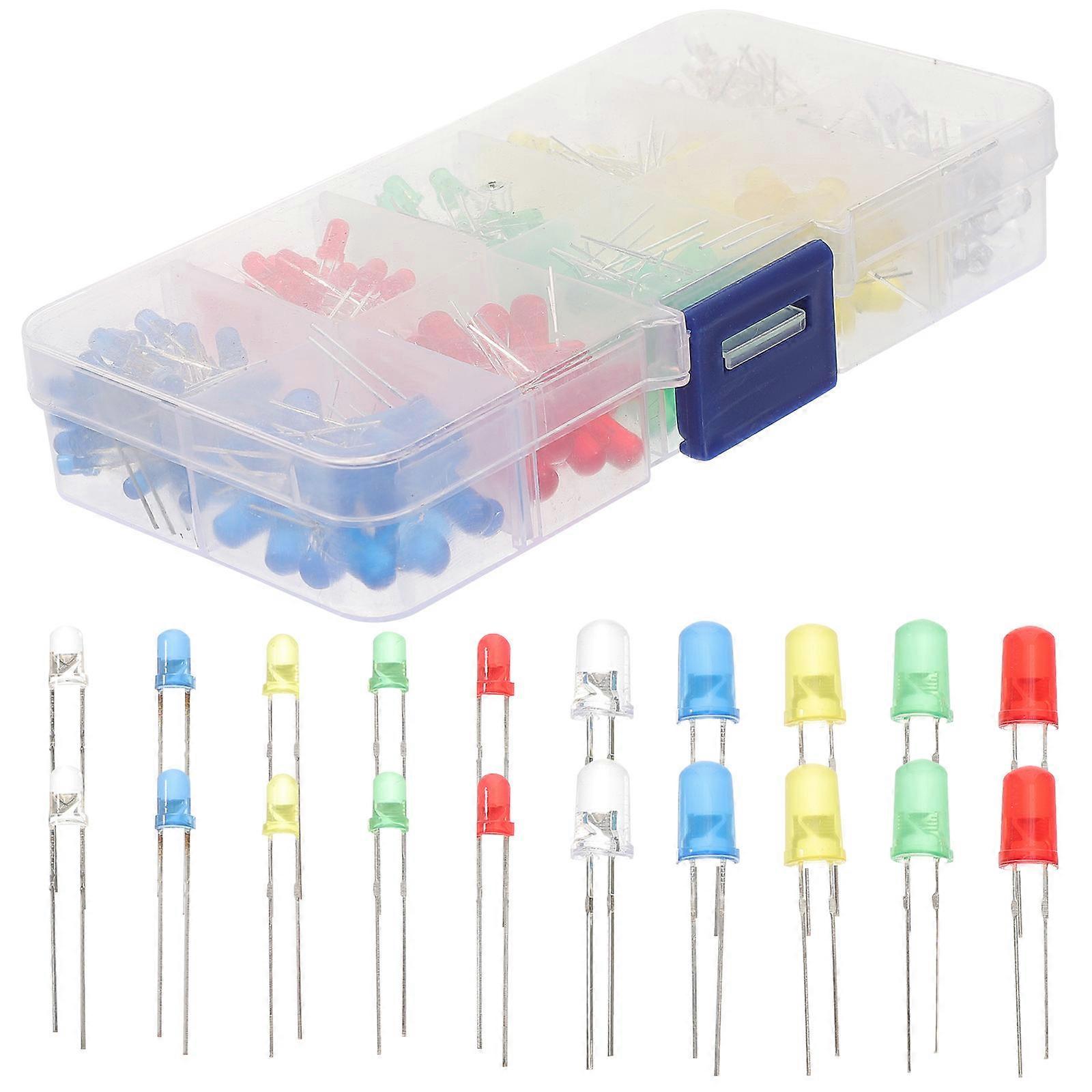 Craft Use High Brightness LED Diode Single LED Light Assorted Color 1Set