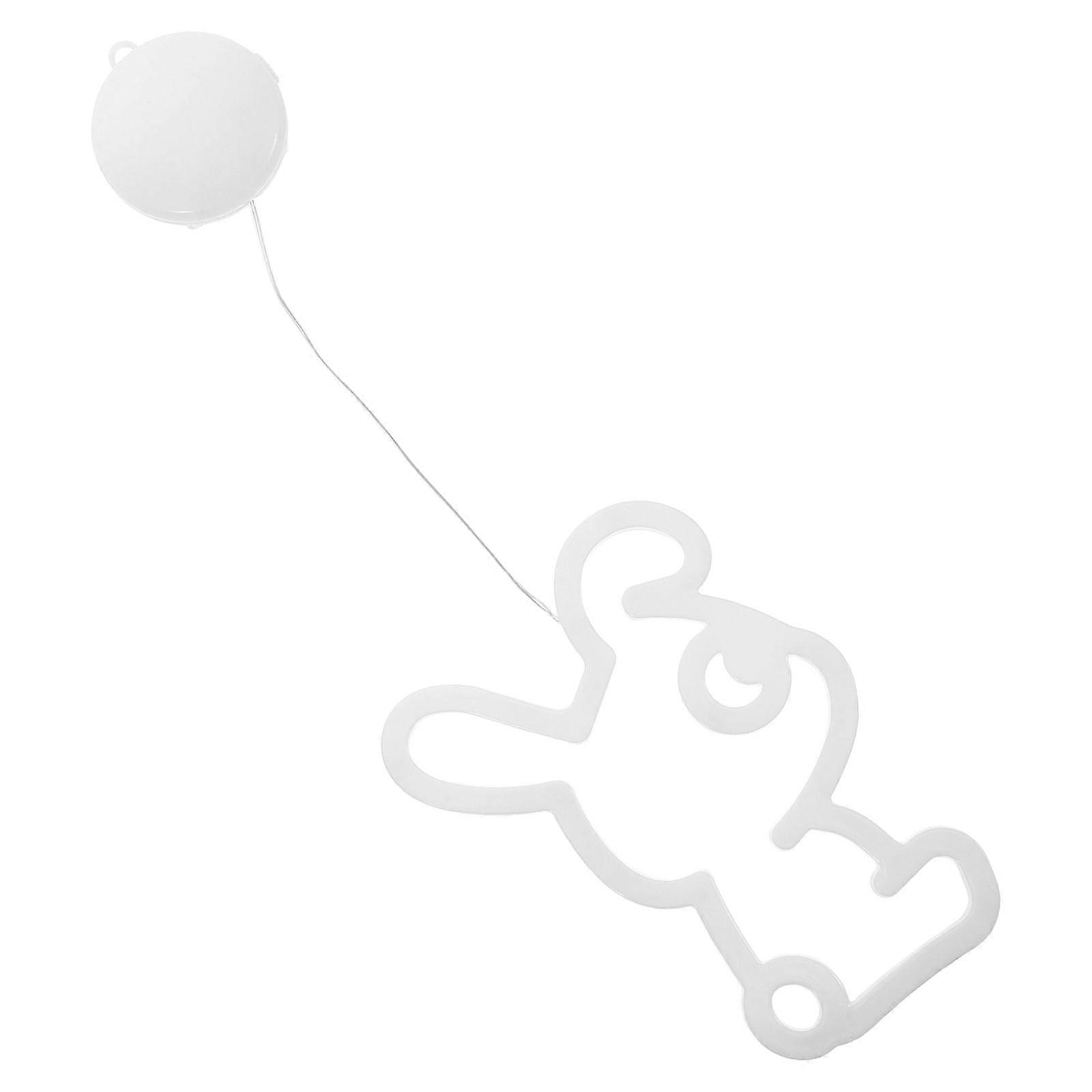 Rabbit Light Easter Hanging Decorations for Decor 2Pcs with Suction Cup