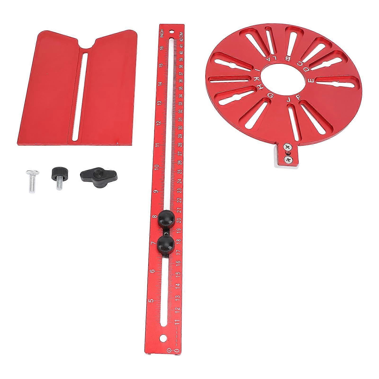 Router Jig 3 in 1 Woodworking Tool with Adjustable Cabinet Hardware Guide and Aluminum Alloy Base