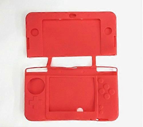 Red Soft Silicone Protective Case with Enhanced Grip and Snug Fit for Nintendo 3DS XL LL