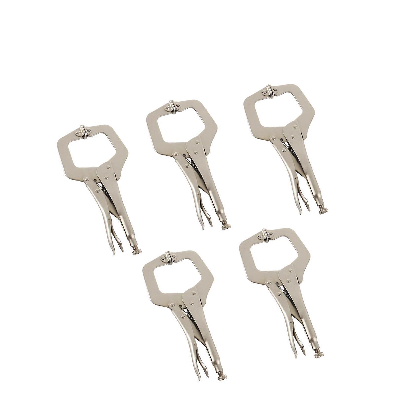 11 Inch Locking CClamp and Pliers Set, Swivel Pads, Adjustable Heavy Duty Welding Woodworking