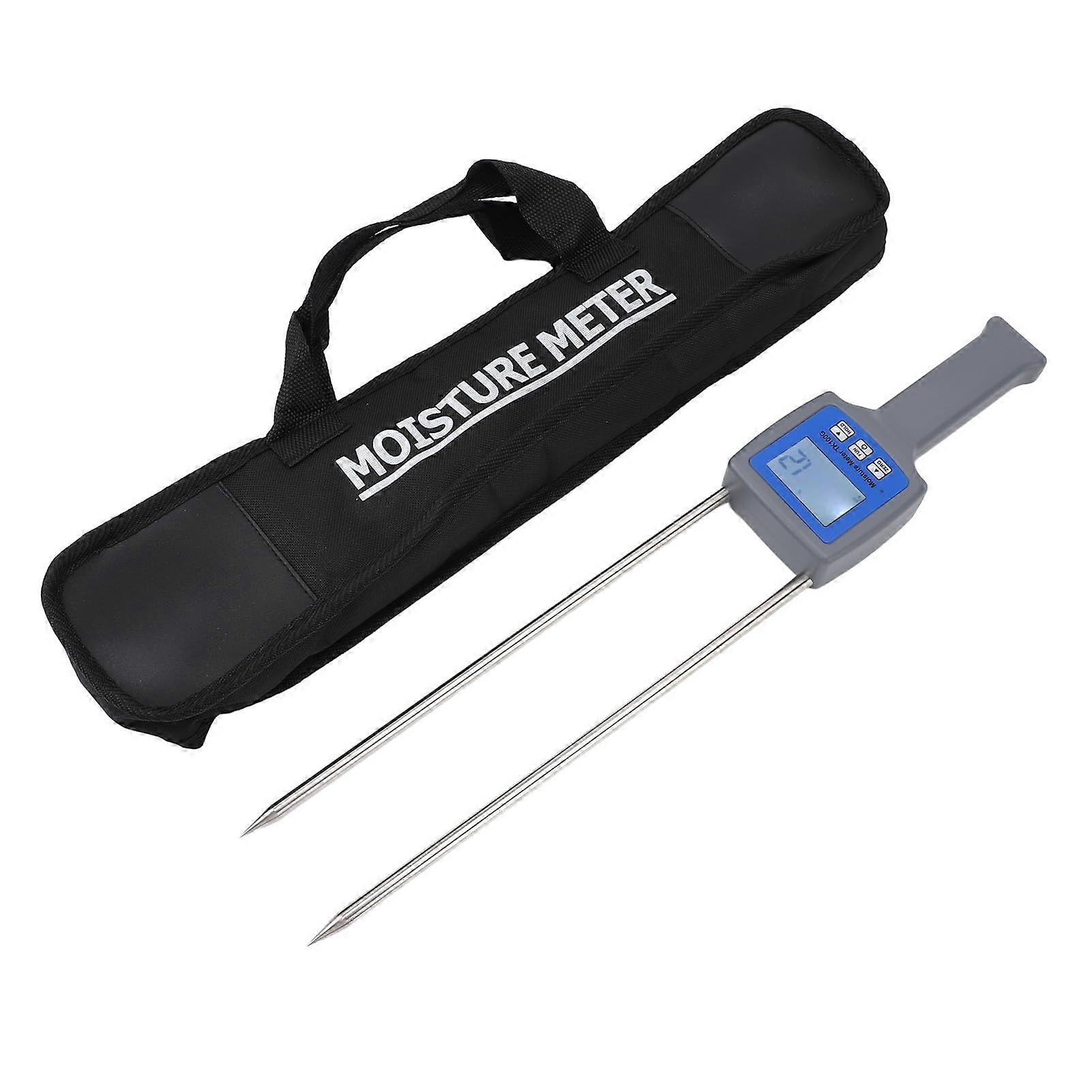 Grain Moisture Meter with LCD Display, 6%30% Fast Tester for Wheat Corn Rice