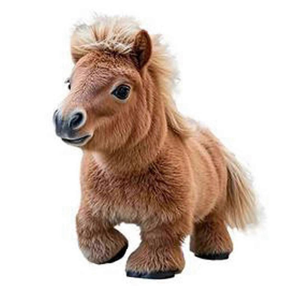 Robotic Horse Toy with Walking Animation, Interactive Electronic Pet for Kids, Soft Plush Companion