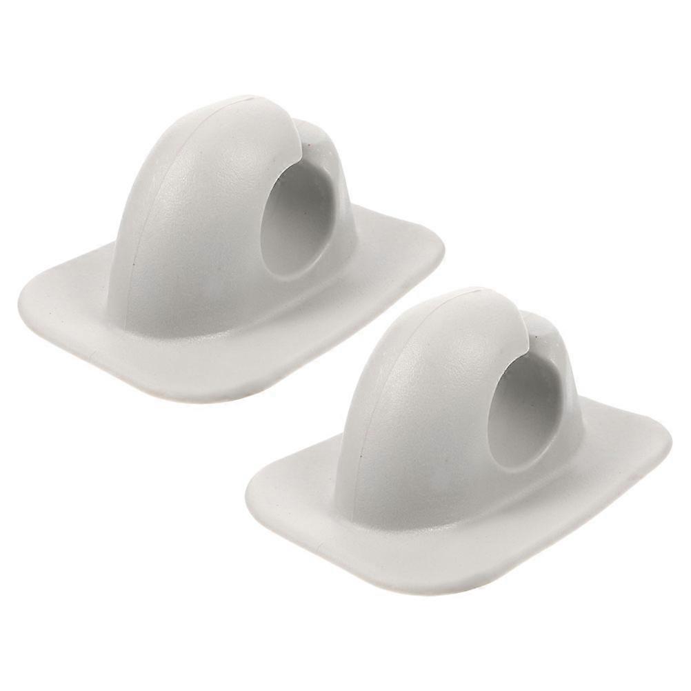Professional Kayak Paddle Holder Clips for Storage Use 1Pair Durable ABS White