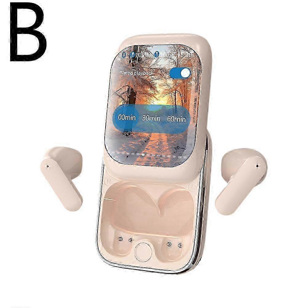 Wireless Bluetooth Earphones Slide Color Screen Display Noise Reduction