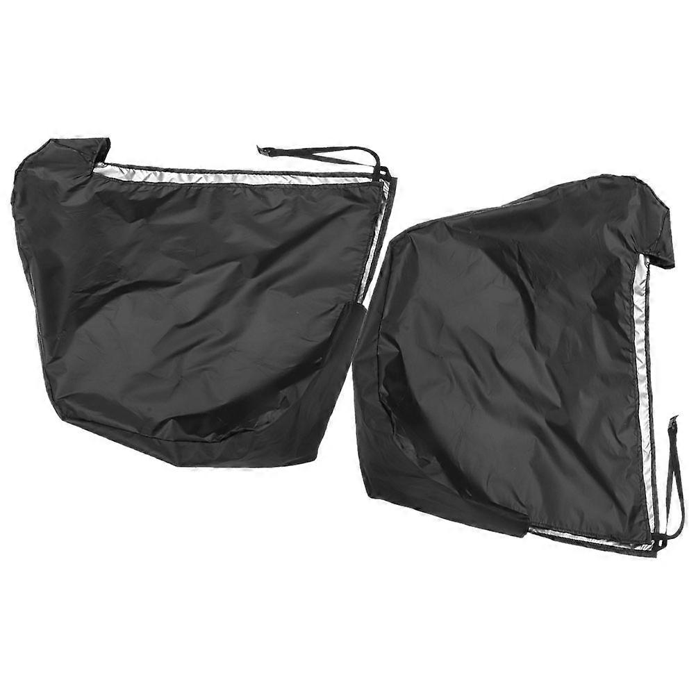 Capa de engate preta e resistente para reboque de viagem (2 peças)