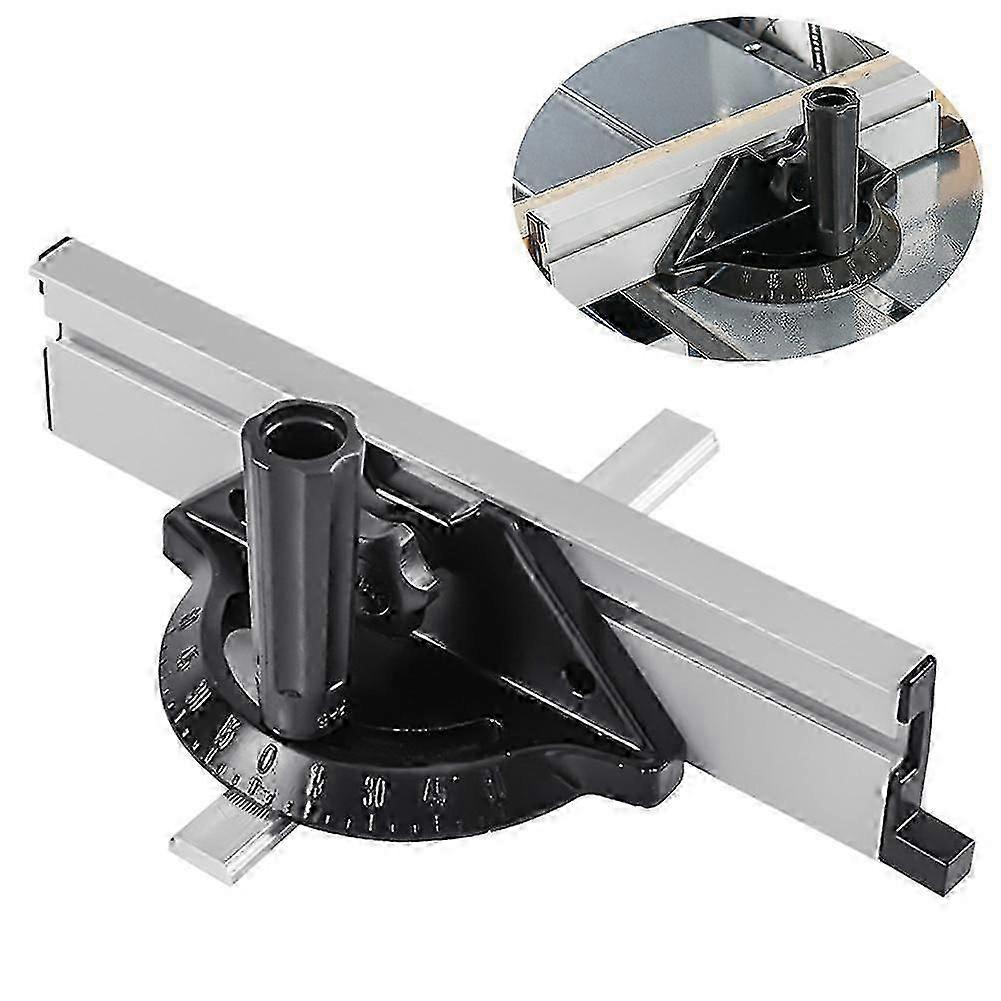 Angle Plate Ruler Miter Gauge Adjustable Alluminium Alloy For Table Saw Push Block Fence System Wood Cutting Woodworking Tools - C&S