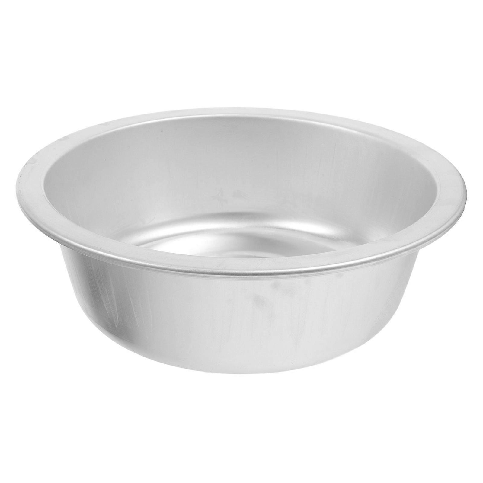 Silver Aluminum Basin for Kitchen Use Traditional Mixing Basin