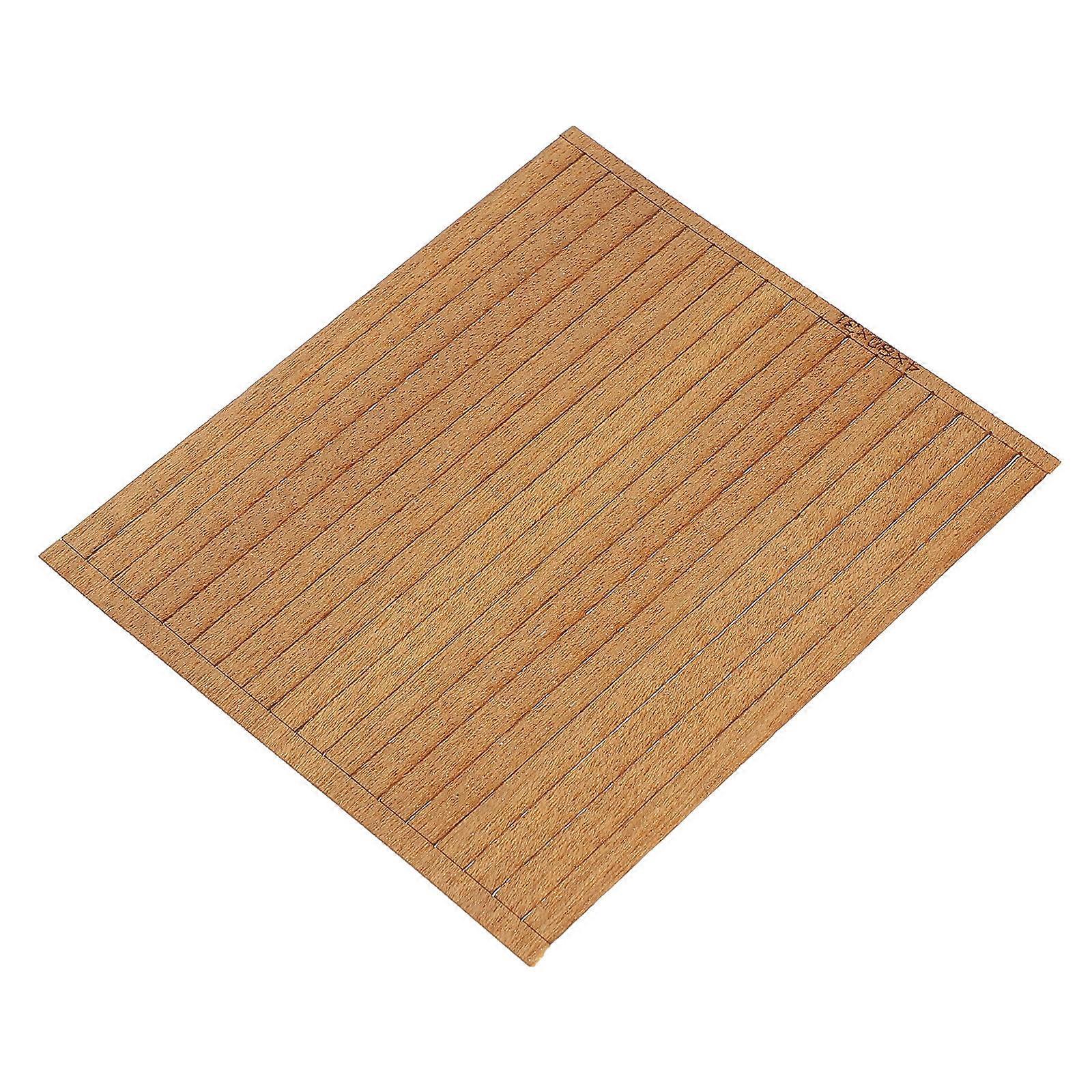 Beige Solid Wood Boat Decking Strips for Decoration 80Pcs Reliable Material