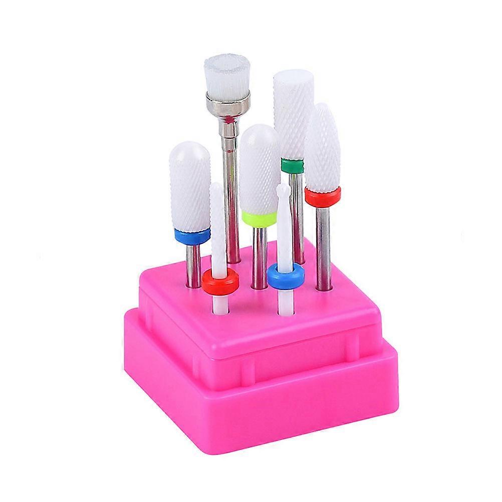 Nail Bit Organizer Manicure Drill Bits Holder for Storing 2Pcs