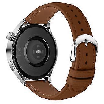 Vaihtoranneke Huawei Watch GT 3 SE/GT 3 Pro 46 mm:n litsikuvioiselle PU-nahkaiselle kellonrannekkeelle, jossa M-koko