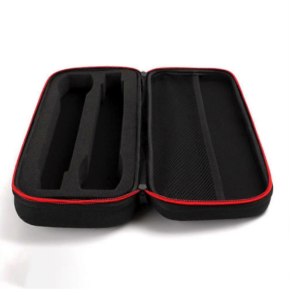 Dual Microphone Carrying Case, Shockproof Hard Shell Travel Bag with Handle and Accessory Pocket
