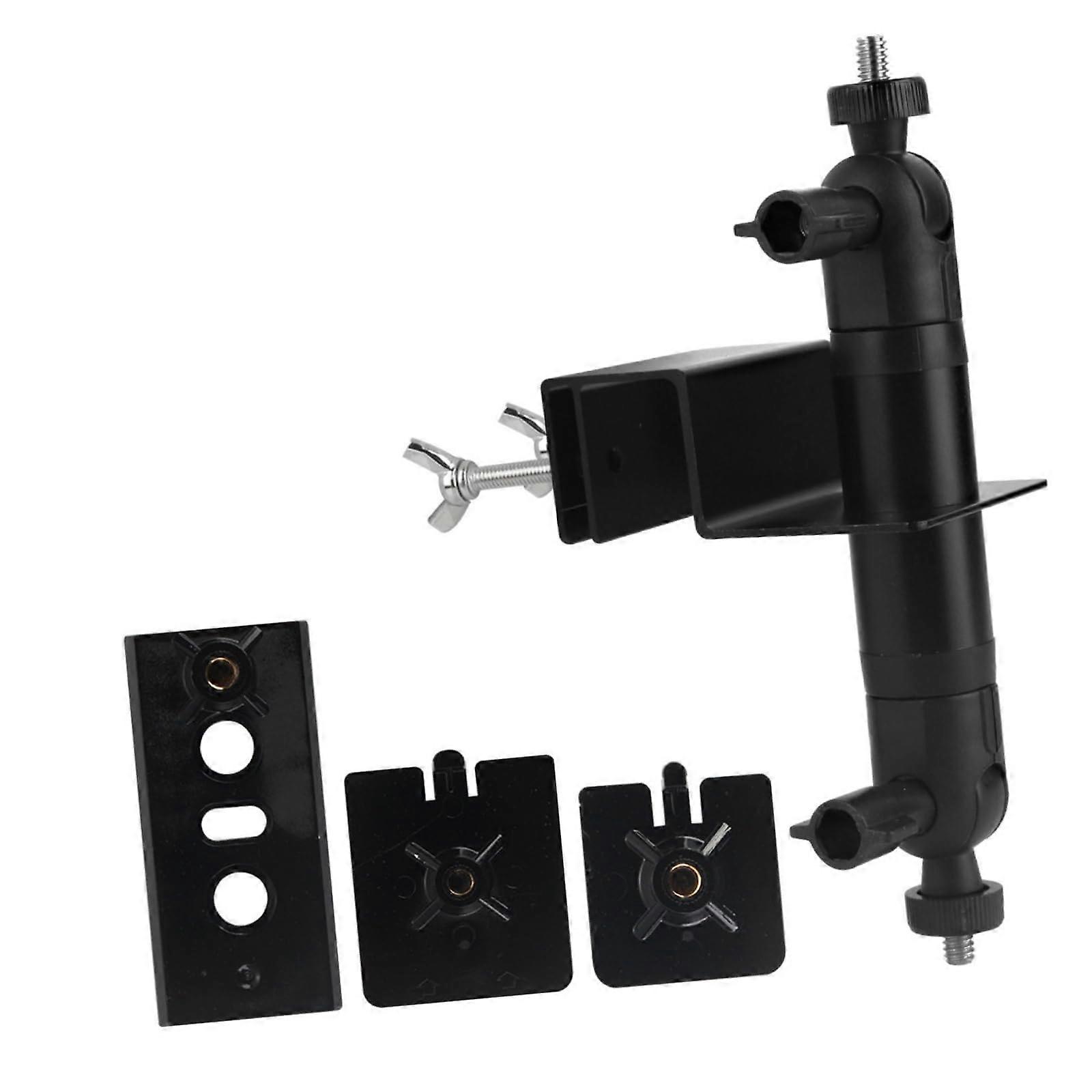 Solar Panel and Security Camera Mount 360° Adjustable Stainless Steel Gutter Bracket 1/4' Screw