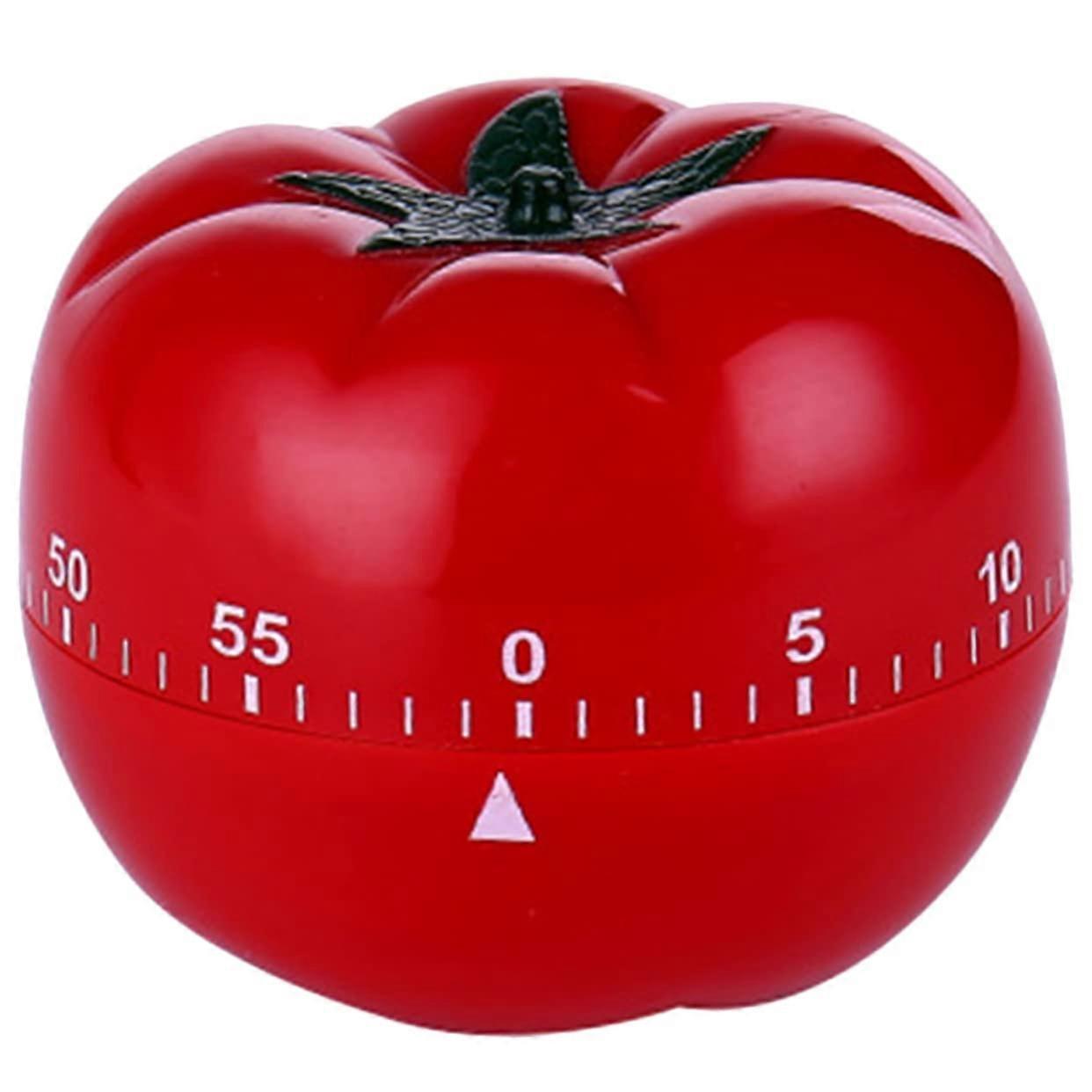Mechanical Kitchen Timer Cute Tomato Shape Countdown for Cooking Baking and Home Use