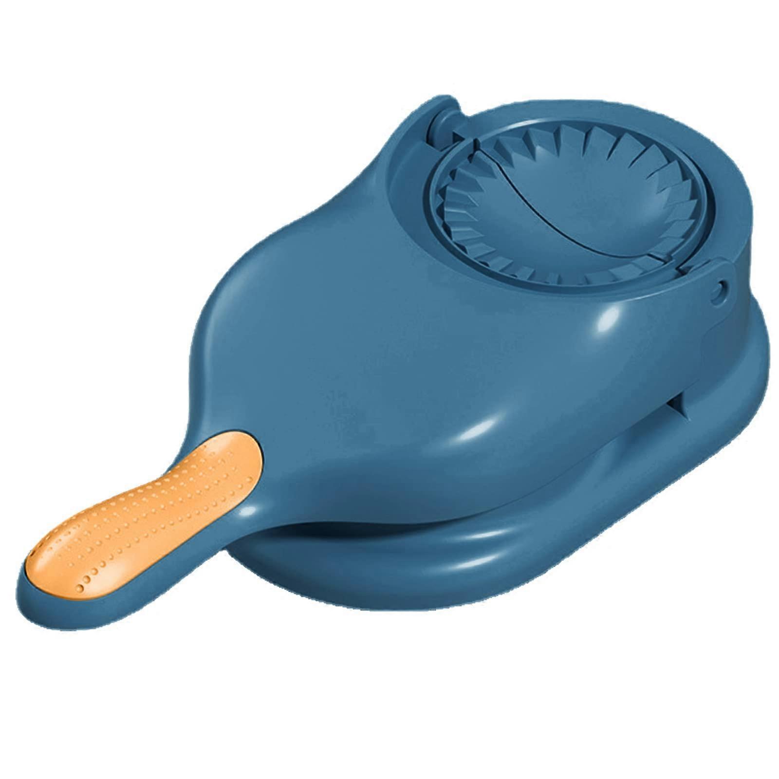 Dumpling Maker 2 in 1 Dumpling and Ravioli Press with Ergonomic Grip Easy Dough Pressing Blue