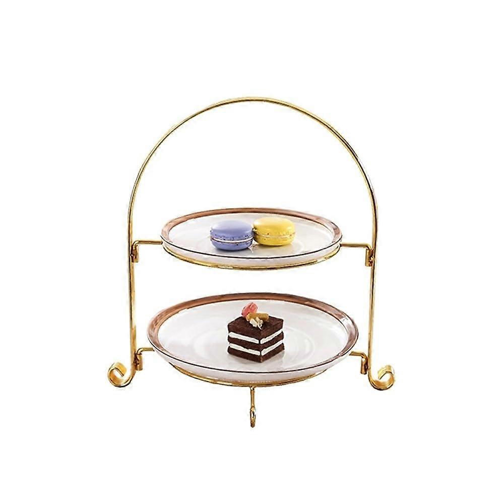 TwoTier Cupcake Stand for Parties Wedding Dessert Display Easy Clean MultiTier Design