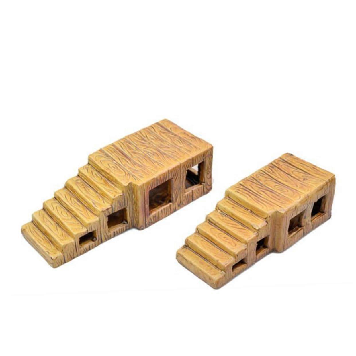 Large Ceramic Turtle Basking Platform Ramp for Aquarium Reptile Sunbathing Dock and Climbing Stand