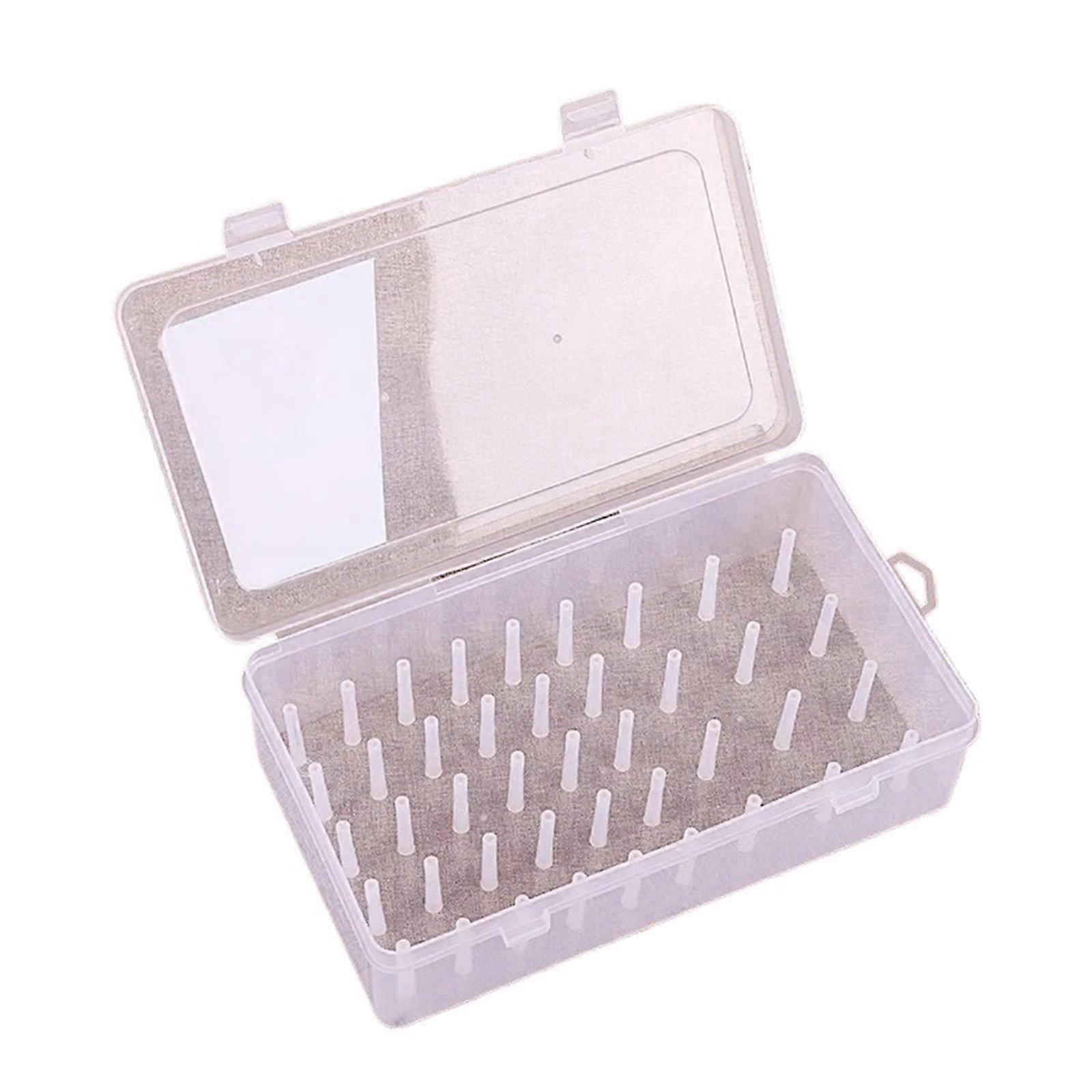 Sewing Thread Organizer with 42 Spool Storage Case, Transparent Bobbin Holder for Adults