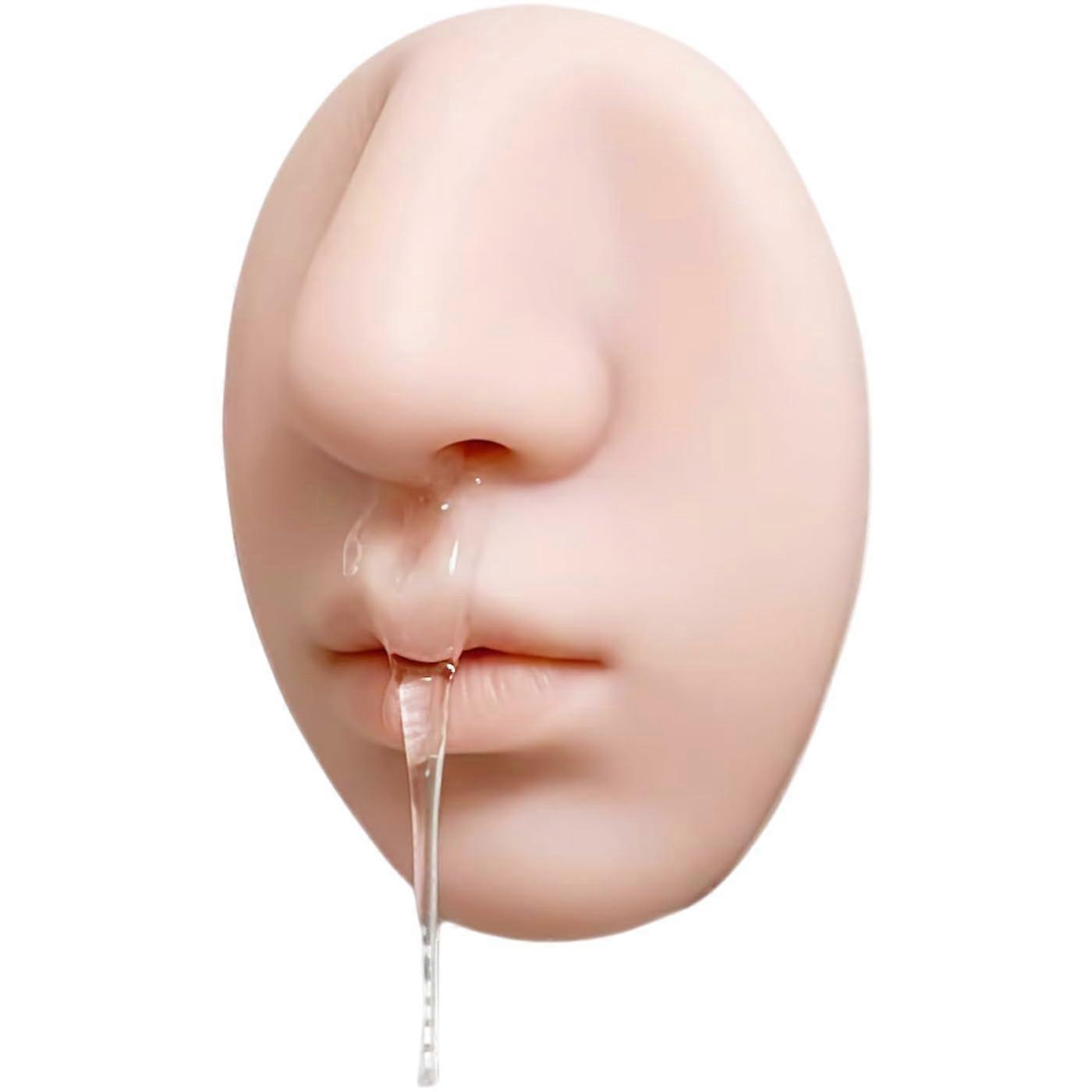 Novelty Nose Soap Dispenser Funny Wall Mounted Silicone Bathroom Liquid Squeezable Refillable