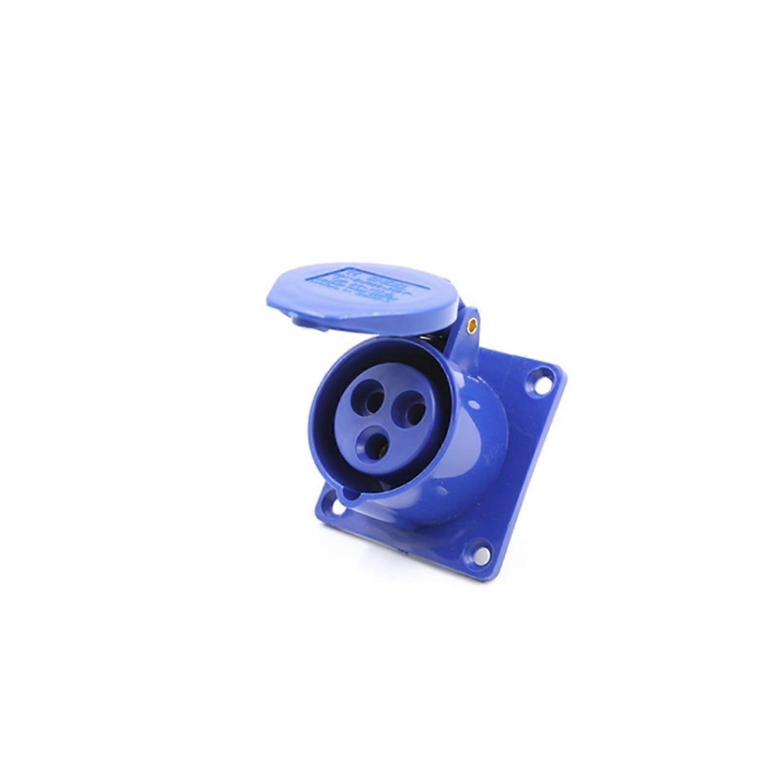 Industrial Plug Socket IP44 Waterproof 32A 3 Pin Three Phase Wall Mount Heavy Duty Connector