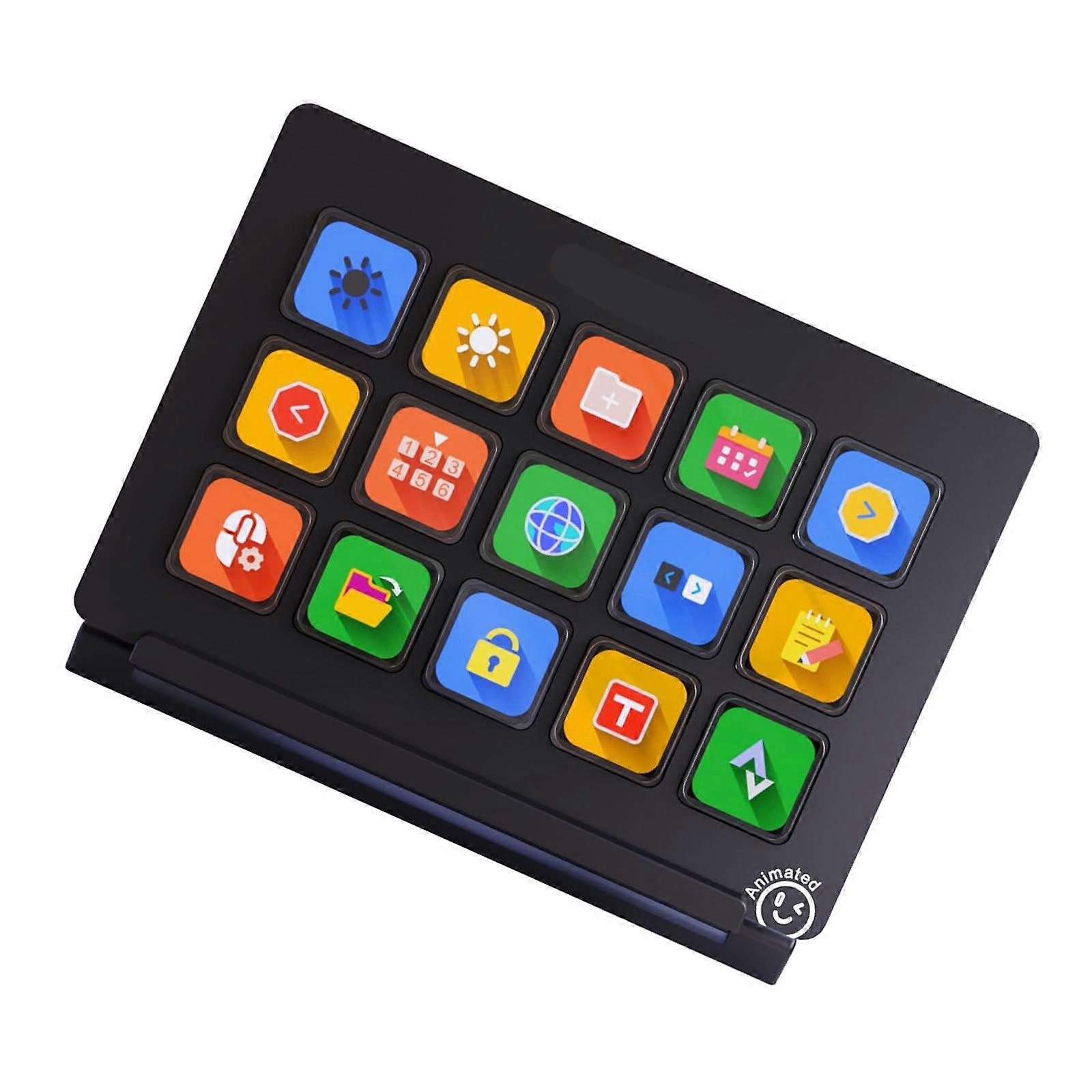Programmable 15Key Macro Keypad for Live Streaming and Gaming Control