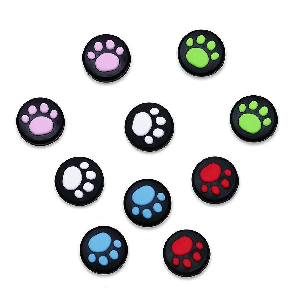 Thumb Grip Caps Cat Claw Silicone Joystick Covers for Nintendo Switch and Switch Lite Controllers 10pcs