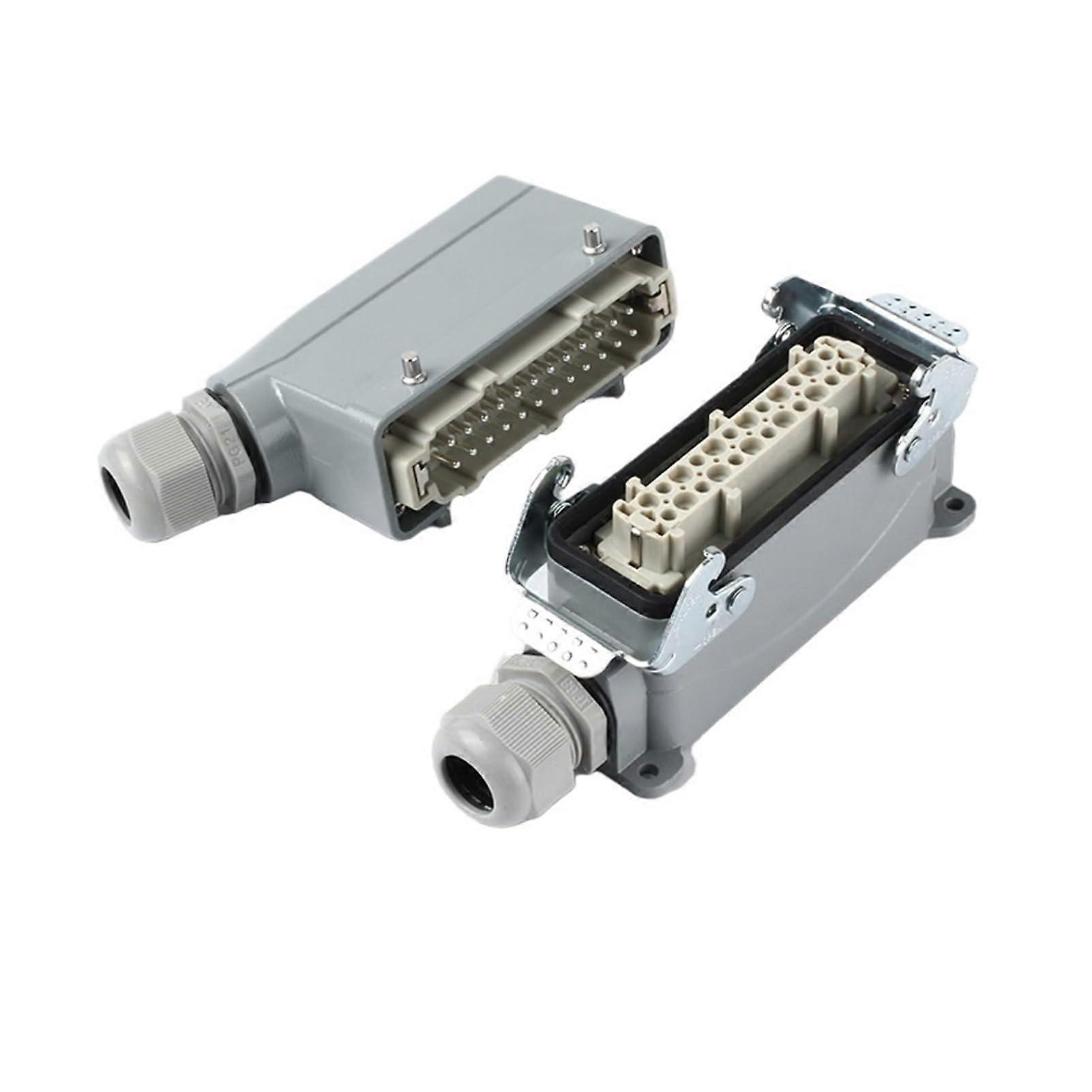 Weatherproof HeavyDuty Aerospace Connector HE243 with CorrosionResistant Rectangular Design
