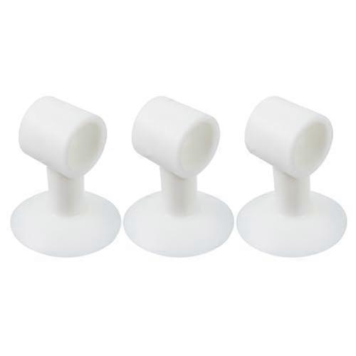 3 Pcs Silicone Door Handle Stopper Wall Protector with Noise Reduction Design, White