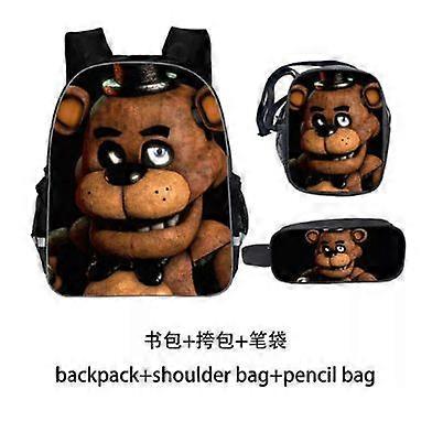 Five Nights Backpack, School Bag, Children's School Bag, Backpack, Men's Backpack, Laptop Backpack, Three-piece Backpack