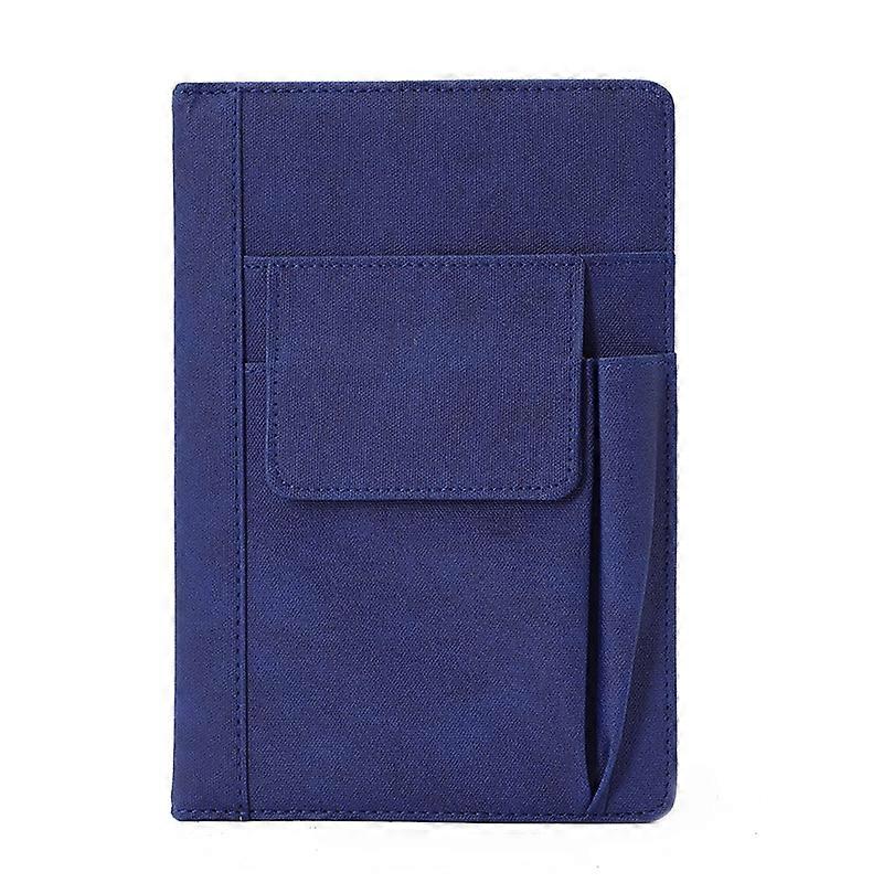 A5 Imitation Fabric PU Leather Notebook Notepad Multi-pocket Journal Planner