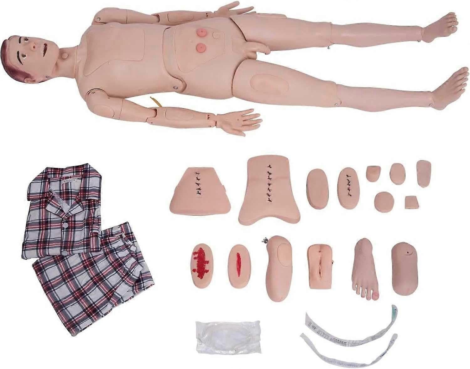 Life Size Nursing Training Manikin with Realistic Joint Articulation for Versatile Patient Care Simulation