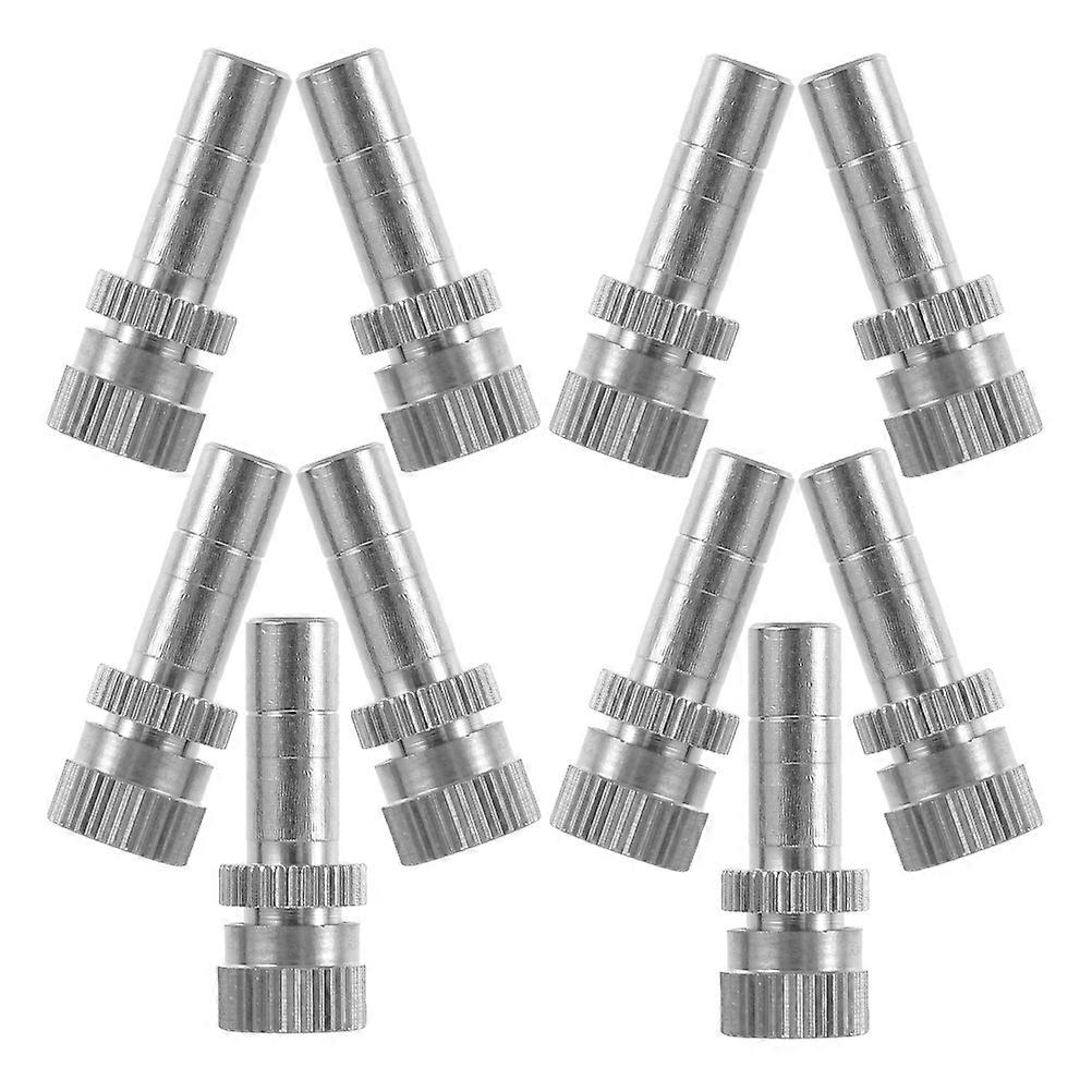 Misting Nozzle Outdoor Brass Spray Mister Nozzle Replacement 10Pcs Set