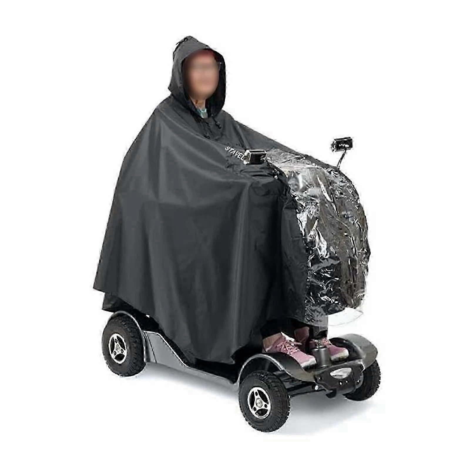 Universal wheelchair raincoat suitable for electric mobility scooters for the elderly