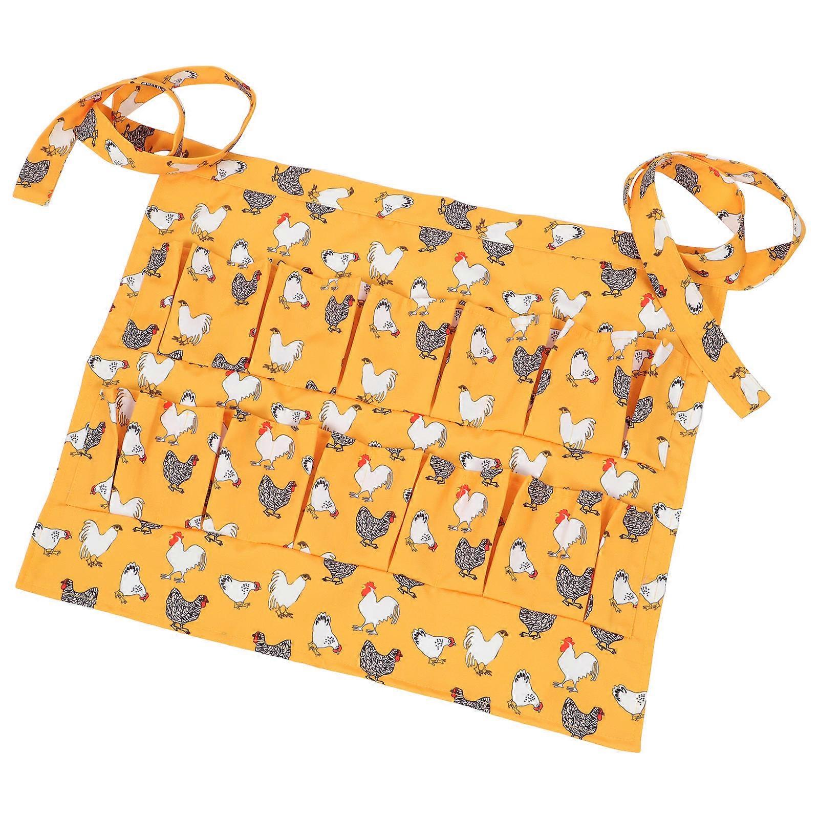 Egg Holding Apron for Collecting Chicken and Quail Eggs Effectively