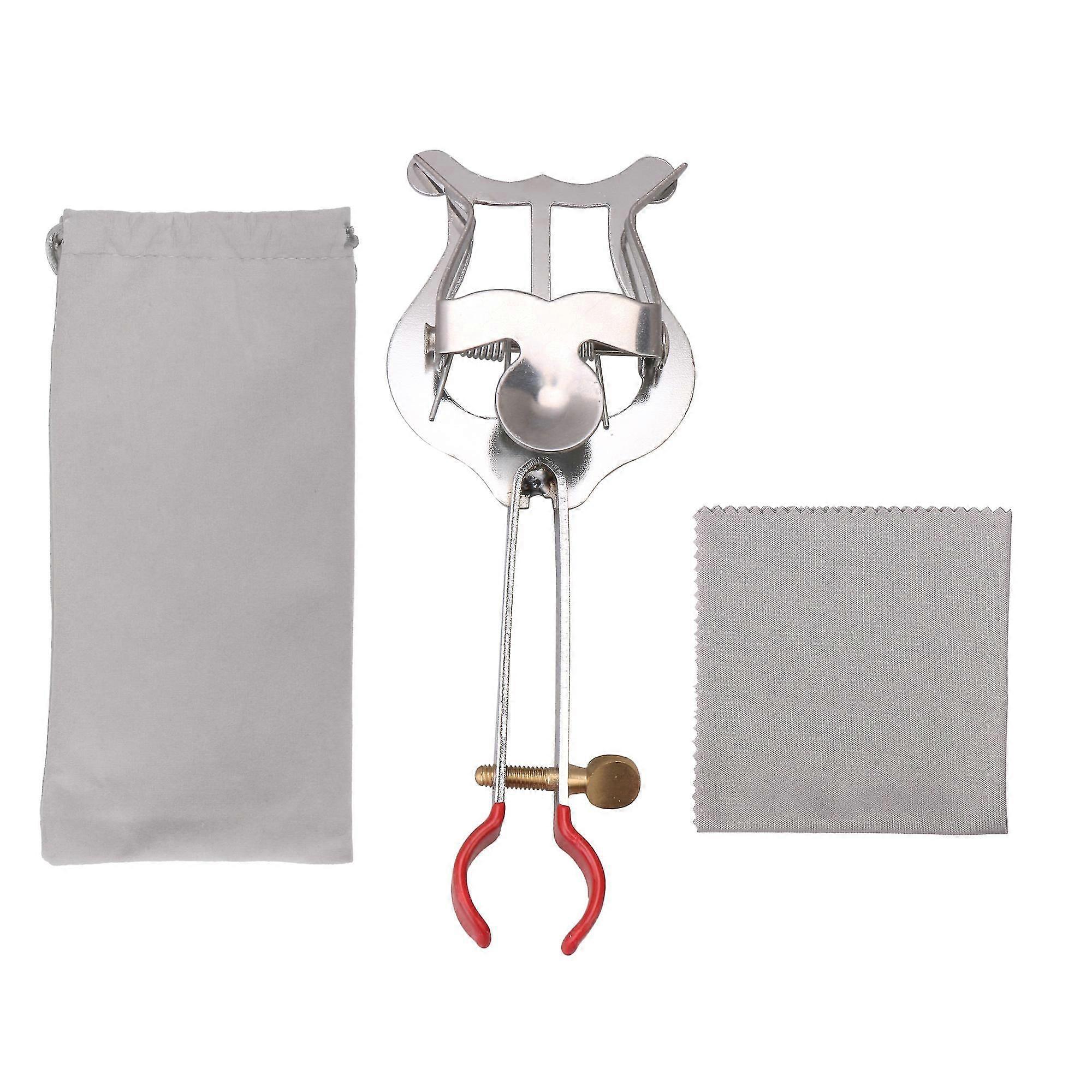 14x5x1.9cm Silver Lightweight Trumpet Marching Lyre for Instruments