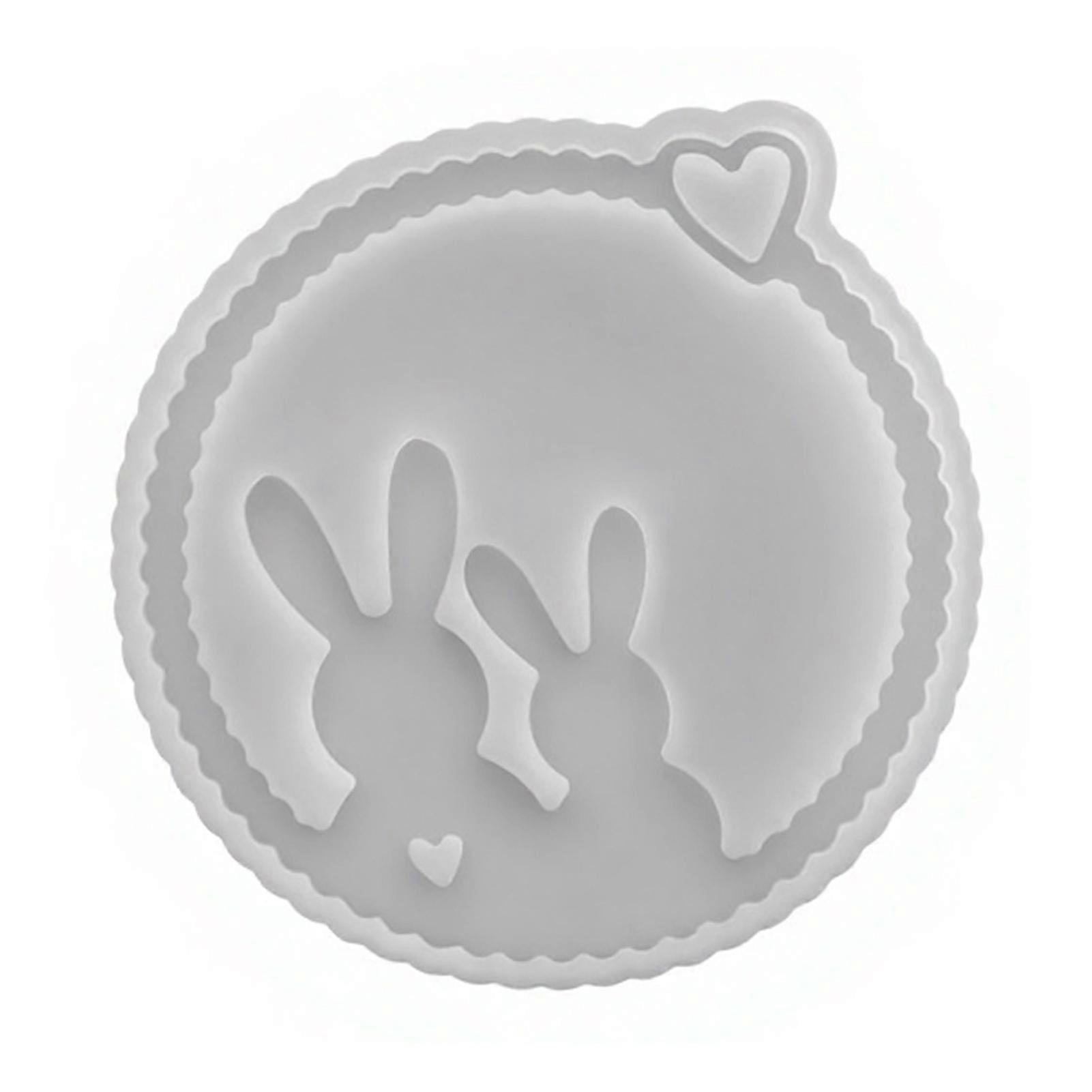 Silicone Rabbit Mold for Resin Casting and Easter DIY Gift Making