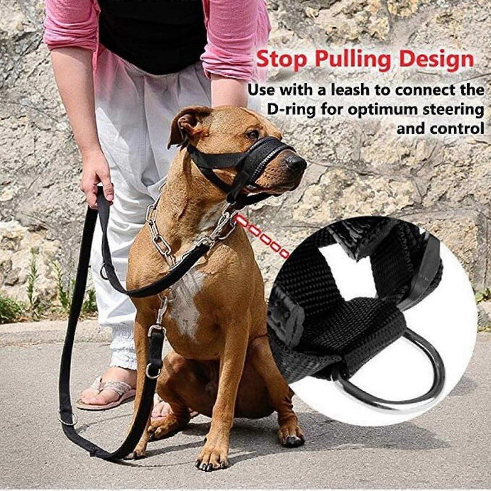 Nylon Dog Muzzle For Small,Medium,Large Dogs Prevent From Biting,Barking And Chewing,Adjustable Loop