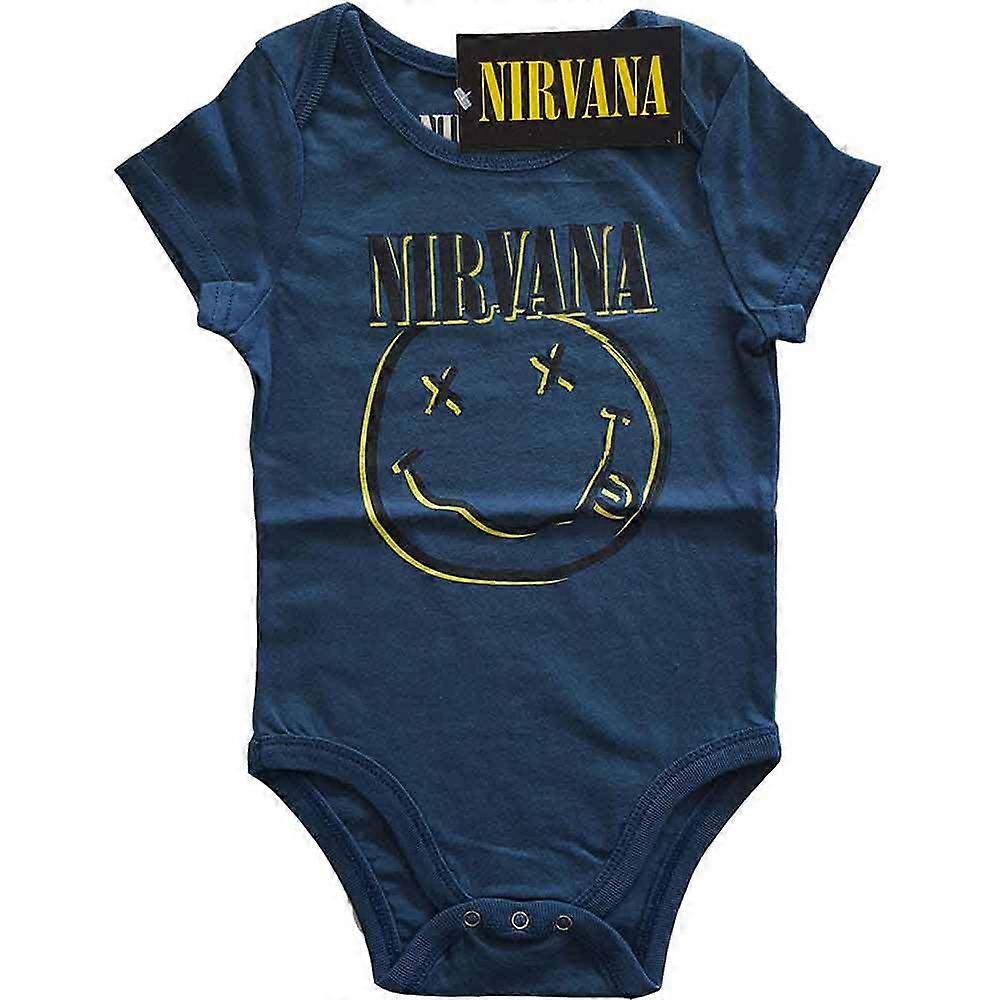 Nirvana Inverse Grunge Smile Baby Grow