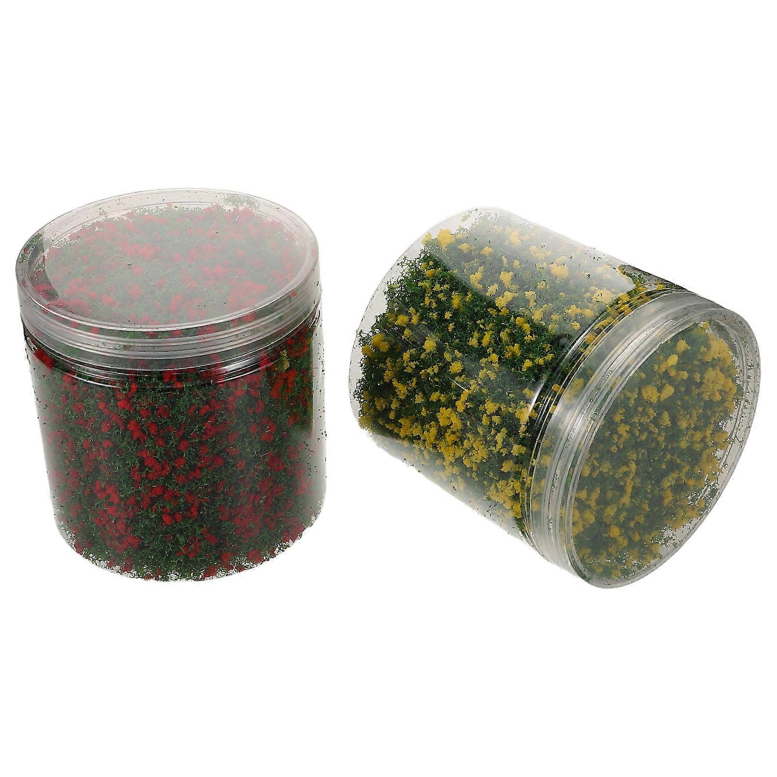 Miniature Tree Powder Sand Modeling Material for Model Making 2Pcs Assorted Color
