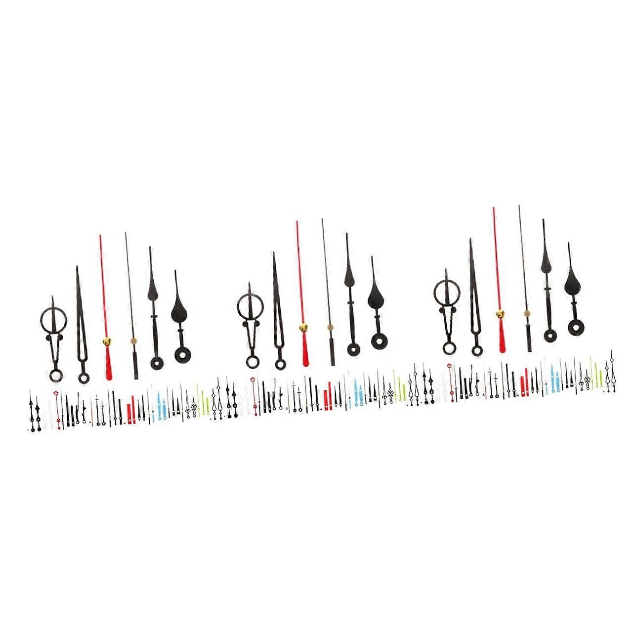 45 Sets Mute Clock Hands Replacement Kit for Wall Clock , Durable Plastic, Easy Installation