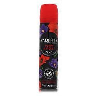  Yardley Poppy & Violet by Yardley London - Body Fragrance Spray 2.6 oz - Women 