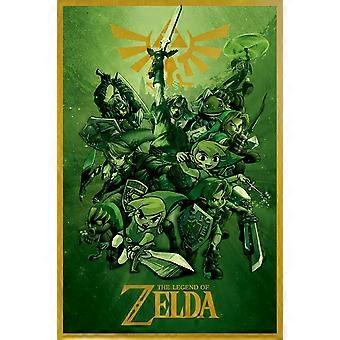 ZELDA - COLLAGE DE LINK Rompecabezas de madera - 3494 -A2002
