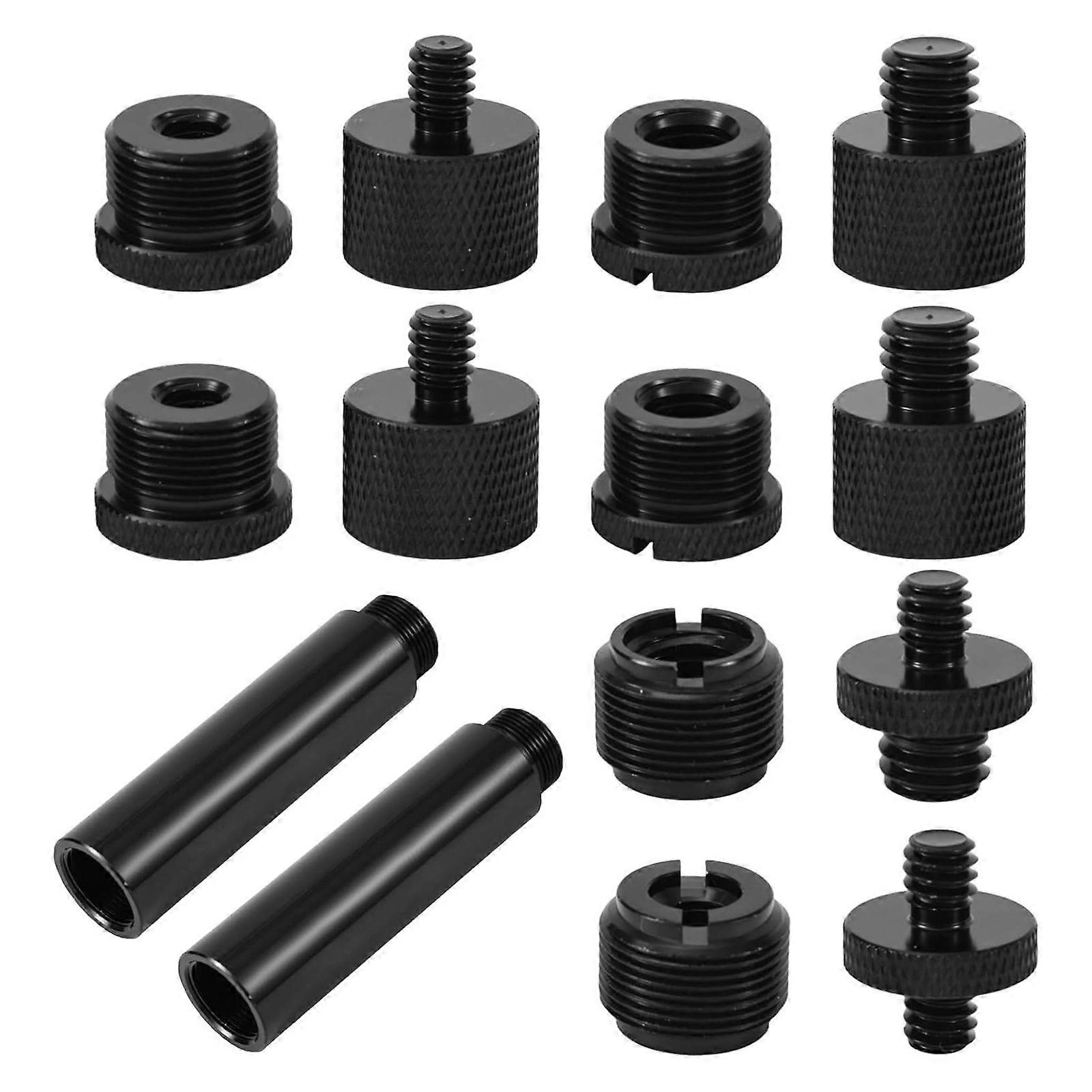 Professional 14 Piece Microphone Screw Adapter Set Microphone Conversion for Smooth Compatibility with Different Mount Multicolor