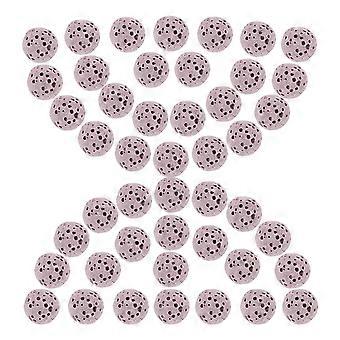 50 perles de pierre volcanique en vrac, perles d'huiles essentielles, perles d'aromathérapie volcaniques