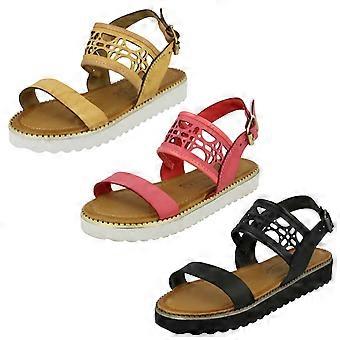 Flickors Spot On Cut Out Low Mules med ankelrem